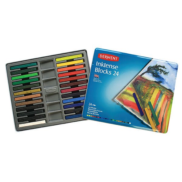 Derwent Inktense 24 Block in Metal Tin (2300443) AOR2300443