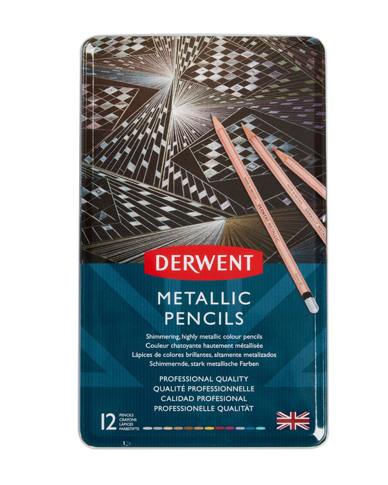 Derwent Metallic Pencil 12's pack AO2305599