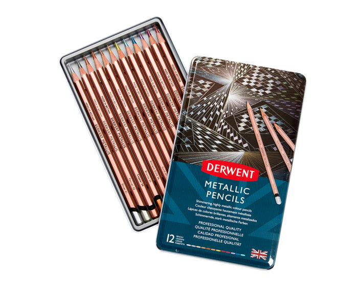 Derwent Metallic Pencil 12's pack AO2305599