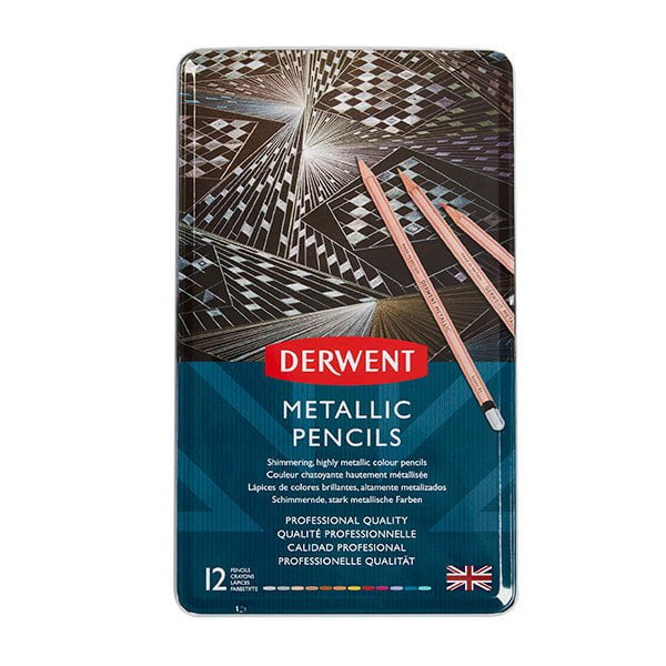 Derwent Metallic Pencil 12's pack AO2305599