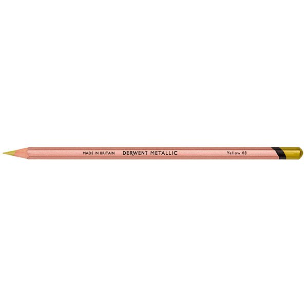 Derwent Metallic Pencil Yellow x 6's pack AO2305610