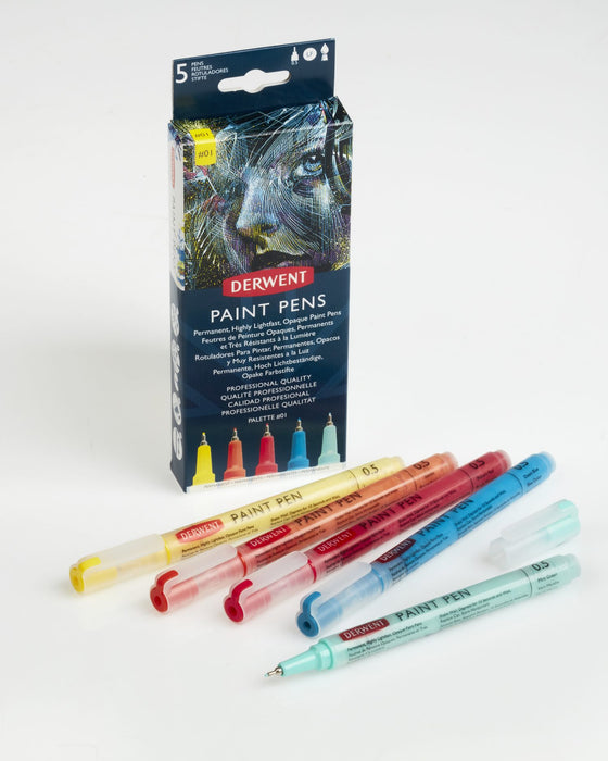 Derwent Permanent Highly Lightfast Opaque Paint Pens, Palette #1 AO2305518