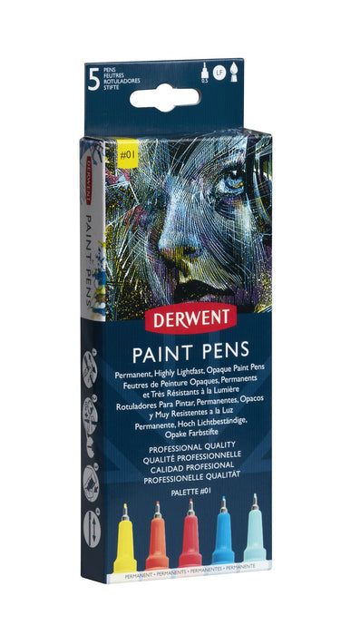Derwent Permanent Highly Lightfast Opaque Paint Pens, Palette #1 AO2305518