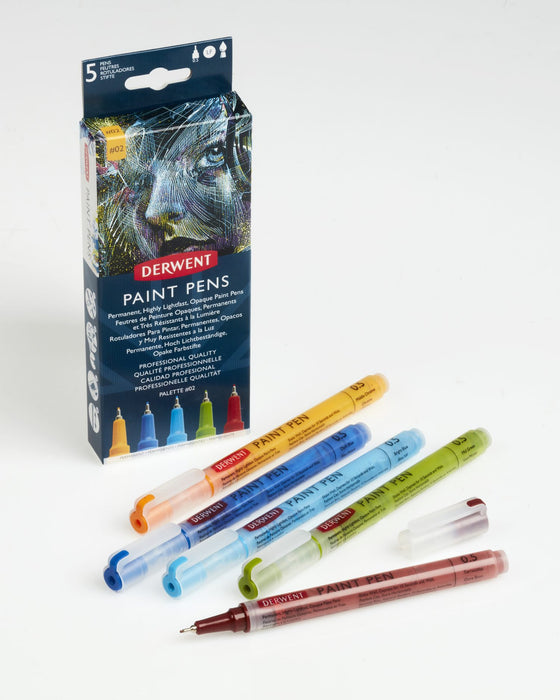 Derwent Permanent Highly Lightfast Opaque Paint Pens, Palette #2 AO2305519