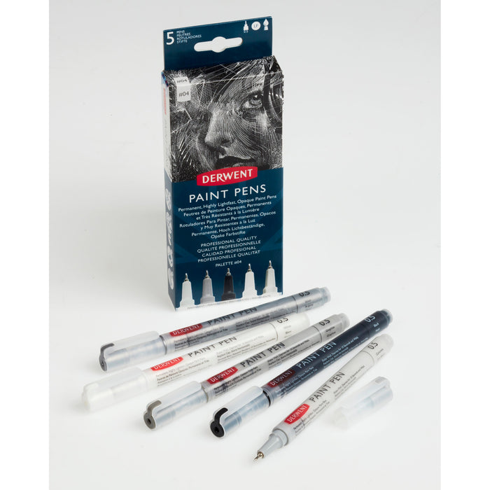 Derwent Permanent Highly Lightfast Opaque Paint Pens, Palette #4 AO2305521