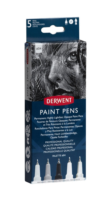 Derwent Permanent Highly Lightfast Opaque Paint Pens, Palette #4 AO2305521