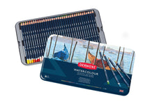 Derwent Watercolour Coloured Pencils, Drawing Pencils, Metal Tin, 36 Pencils Set (32885) AOR32885