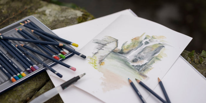 Derwent Watercolour Coloured Pencils, Drawing Pencils, Metal Tin, 72 Pencils Set AOR32889