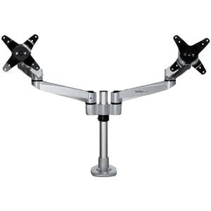 DESK MOUNT DUAL MONITOR ARM - ARTICULATING - PREMIUM DESK CLAMP / GROMMET HOLE MOUNT FOR UP TO 27 VESA MONITORS (ARMDUALPS) IM4604036