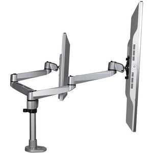 DESK MOUNT DUAL MONITOR ARM - ARTICULATING - PREMIUM DESK CLAMP / GROMMET HOLE MOUNT FOR UP TO 27 VESA MONITORS (ARMDUALPS) IM4604036