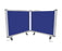 Desk Mounted Partitions 450mm High x 1460mm Wide - Blue BVDPB1500