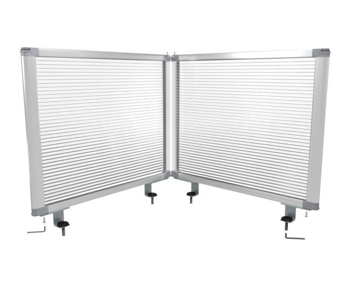 Desk Mounted Partitions 450mm High x 1460mm Wide - Polycarbonate BVDPP1500
