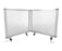 Desk Mounted Partitions 450mm High x 1760mm Wide - Polycarbonate BVDPP1800