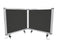 Desk Mounted Partitions 450mm High x 560mm Wide - Charcoal BVDPG600