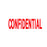 Deskmate Pre-Inked Office Stamp, CONFIDENTIAL, Red AO0273530