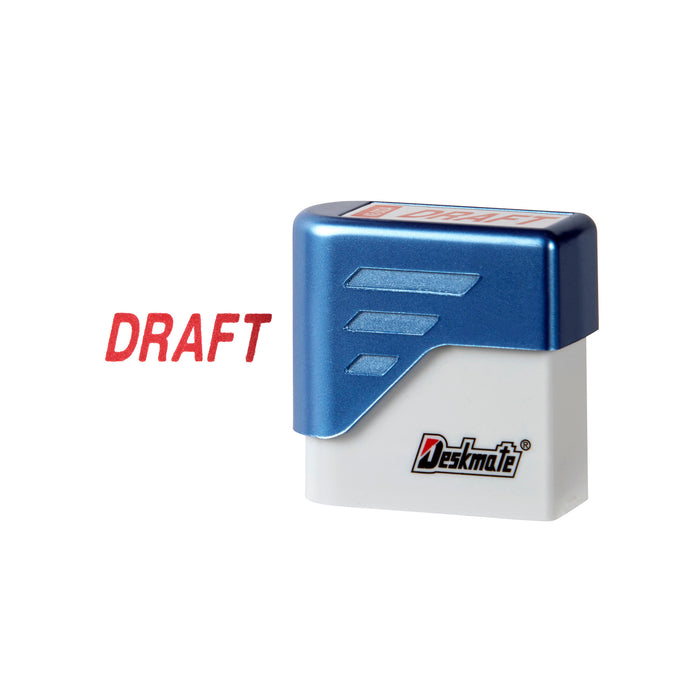 Deskmate Pre-Inked Office Stamp DRAFT - Red AO0317160