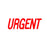 Deskmate Pre-Inked Office Stamp, URGENT, Red AO0273650