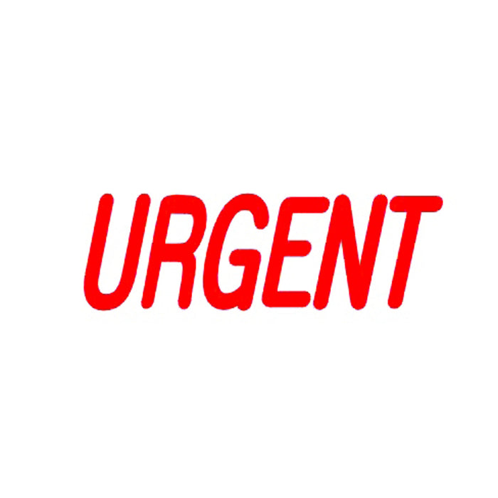 Deskmate Pre-Inked Office Stamp, URGENT, Red AO0273650