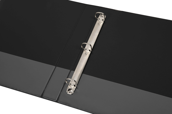 Marbig A4 3/25 Clearview Insert Cover Ringbinder, 3 D Ring - Black