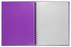 Marbig A4 20 Pocket Insertable Cover Refillable Display Book, Purple Cover