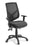 Eden Ranger Mesh Back 3-Lever Chair with Arms - Black Fabric