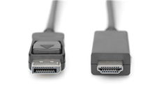 Digitus DisplayPort Source (M) to HDMI Display (M) 2m Monitor Cable DVCA7672