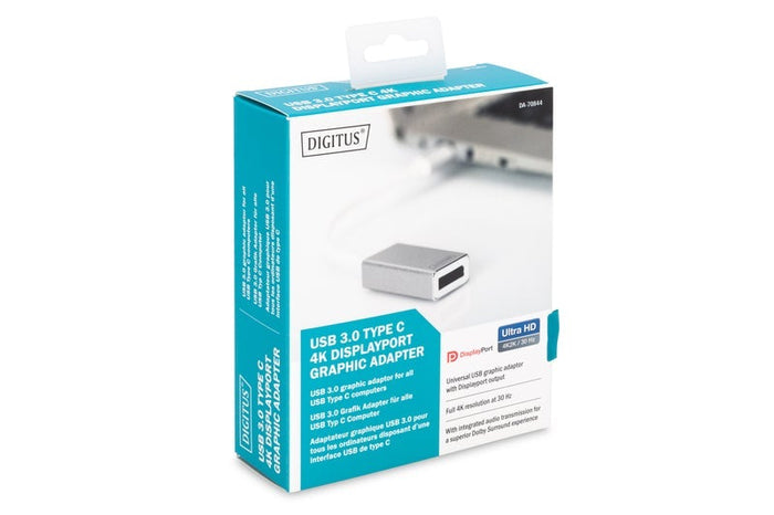 Digitus USB Type-C (M) to DisplayPort (F) Adapter Cable .2m DVGR7072