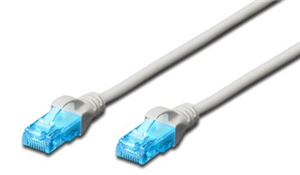 Digitus UTP CAT5e Patch Lead - 3M Grey DVCA9521A