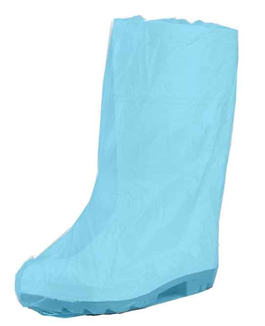 Disposable Polyethylene Boot Cover, 510mm x 72mu x 250 pieces - Blue MPH30915