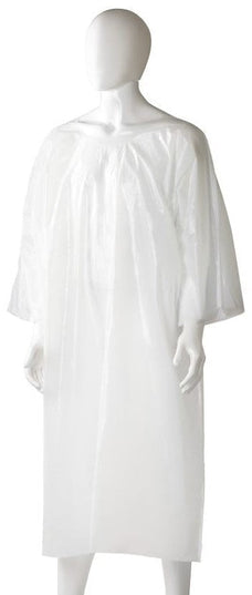 Disposable Polyethylene Splash Jackets, 800mm x 1300mm x 30mu x 200 pieces - White MPH30360