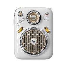 Divoom Beetle FM Bluetooth Speaker, White, Outdoor Friendly, FM Radio, Long Battery Life DSDIBFMW