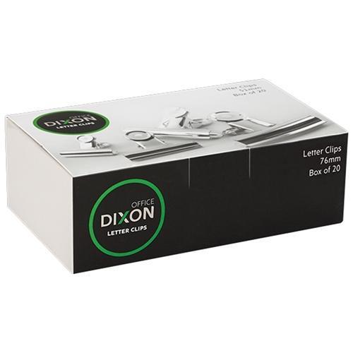 Dixon Letter Clip / Bulldog Clip 76mm x 20's pack CX290530