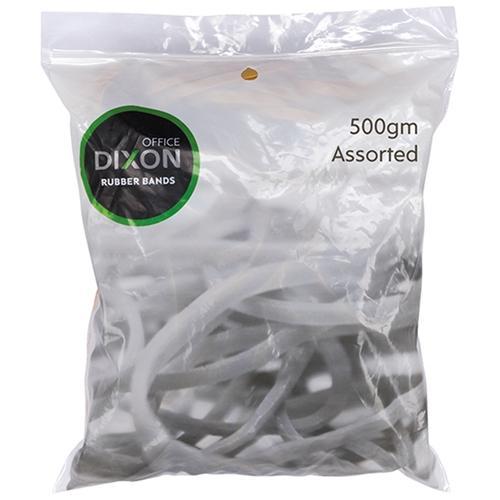 Dixon Rubber Band Assorted Size 500g CX300280