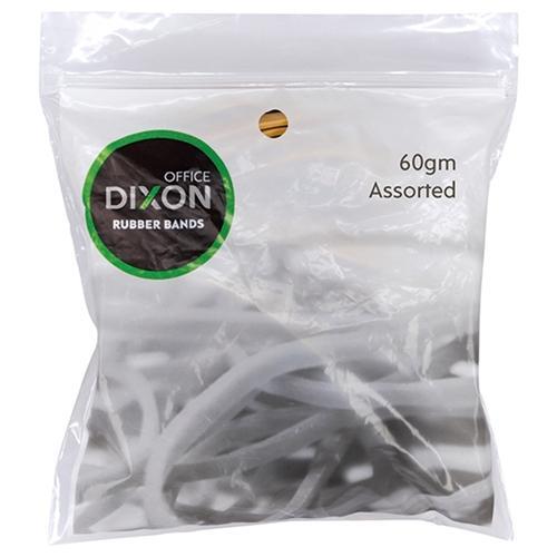 Dixon Rubber Band Assorted Size 60g CX300276