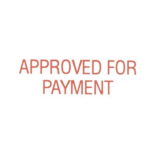 Dixon Rubber Stamp APPROVED FOR PAYMENT Red CX273032