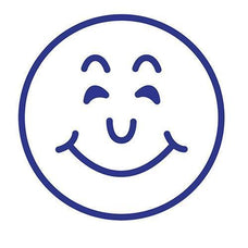 Dixon Rubber Stamp SMILEY FACE Blue CX273201