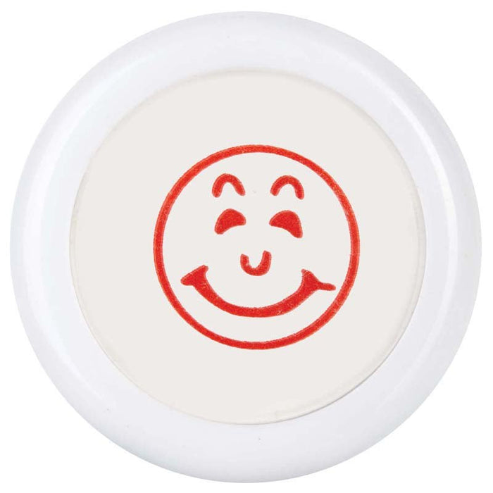 Dixon Rubber Stamp SMILEY FACE Small Red CX273210