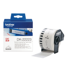 DK-22223 Continuous Paper Label Roll - Black on White - 50mm wide DSBDK22223