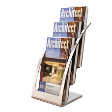 DL Brochure Holder 3 Tier Silver Frame LX693645