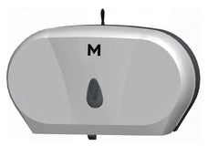 Double Jumbo Toilet Roll Dispenser - Silver MPH27561