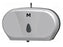 Double Jumbo Toilet Roll Dispenser - Silver MPH27561