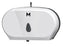 Double Jumbo Toilet Roll Dispenser - White MPH27560