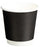 Double Wall PE Paper Cups, Black, 6oz, 80mm Diameter, 230ml x 500's pack MPH16070