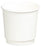 Double Wall PE Paper Cups, White, 4oz, 62mm Diameter, 120ml x 500's pack MPH16090