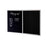Dualboard - Chalkboard & Standard Fabric Pinboard 1200mm x 1200mm (Choice of Fabric Colour) Black NBCOBSFA1212-BLACK