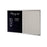 Dualboard - Chalkboard & Standard Fabric Pinboard 1200mm x 1200mm (Choice of Fabric Colour) Breeze NBCOBSFA1212-BREEZE