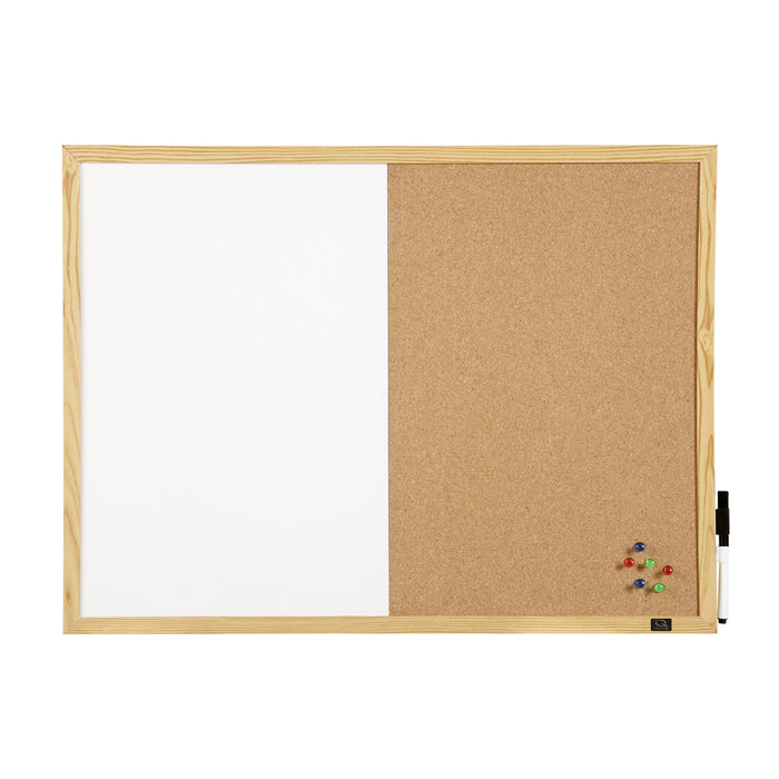 Dualboard - Corkboard & Whiteboard 600mm x 900mm AOQTNNCC0906