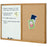 Dualboard - Corkboard & Whiteboard 900mm x 1200mm, Oak Finish AOQTS554