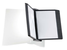 Durable A4 Sherpa Style Economy Wall Display System with Panels, Black AO585401