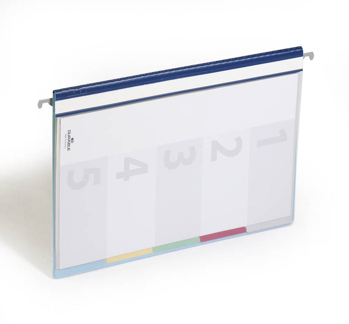 Durable Divisoflex A4 5 Divider Organisational Folder, Blue AO255706
